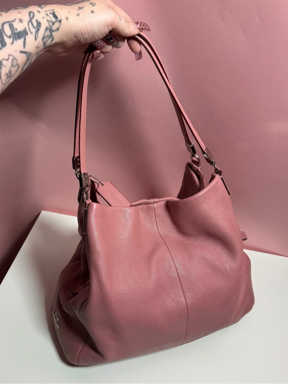 Pink mauve Coach madison phoebe shoulder bag